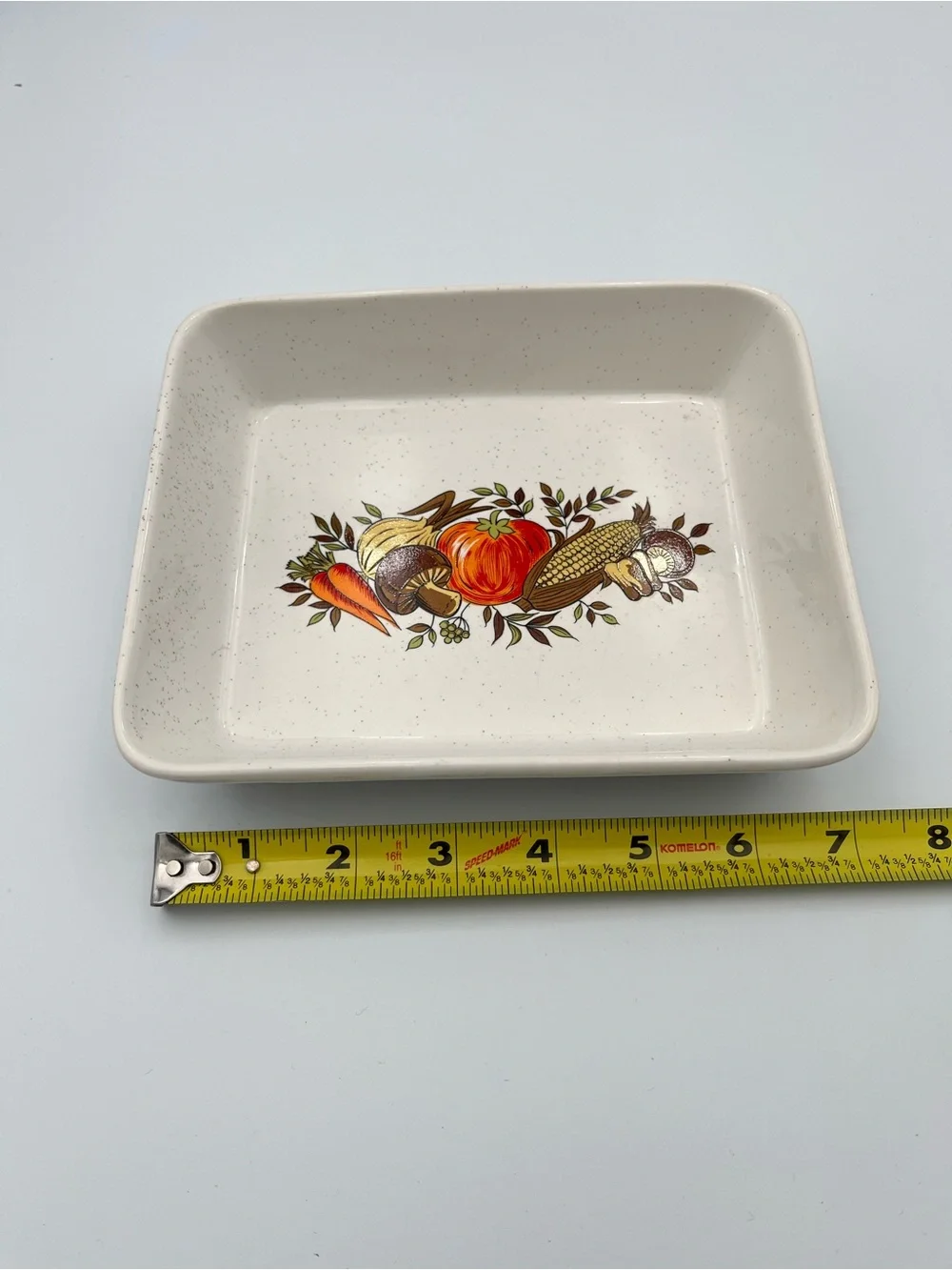 Vintage 70’s Northland Casserole Gratin Dish Pumpkin Mushroom Vegies Retro